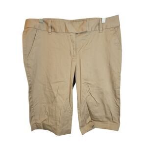Axcess Tan‎ Chino Bermuda 12" Beach Summer Outdoor Shorts Women's Size 12
